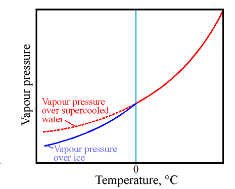 Vapour pressure curve