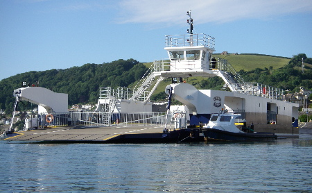 The new higher ferry at Dartmouth